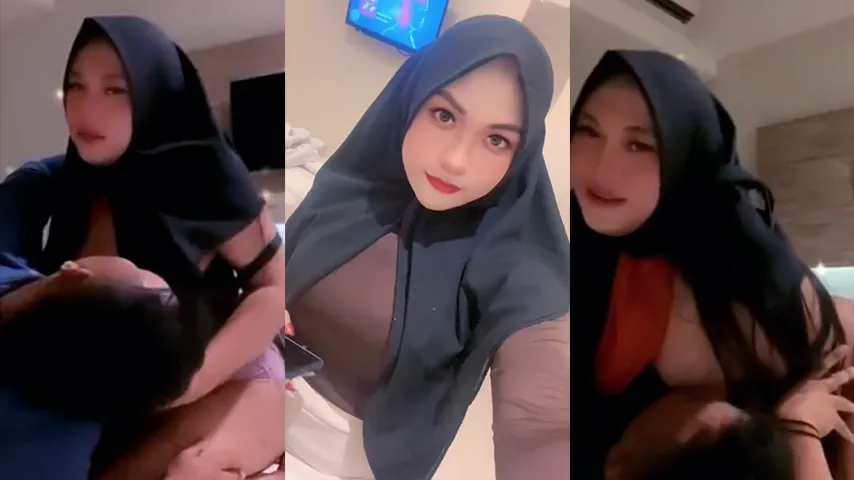 Bokep Indo Pacar Kenyot Susu Hijab Toge