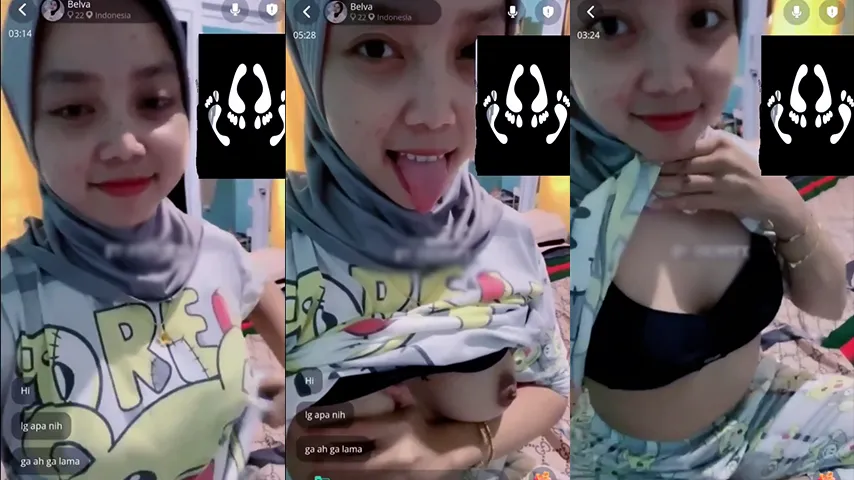 Bokep Indo VCS Belva Hijab Remas Toket Melet